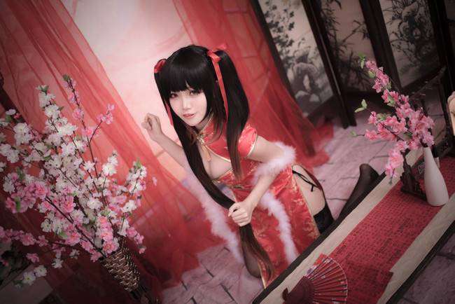 Cosplay福利/狂三同人旗袍