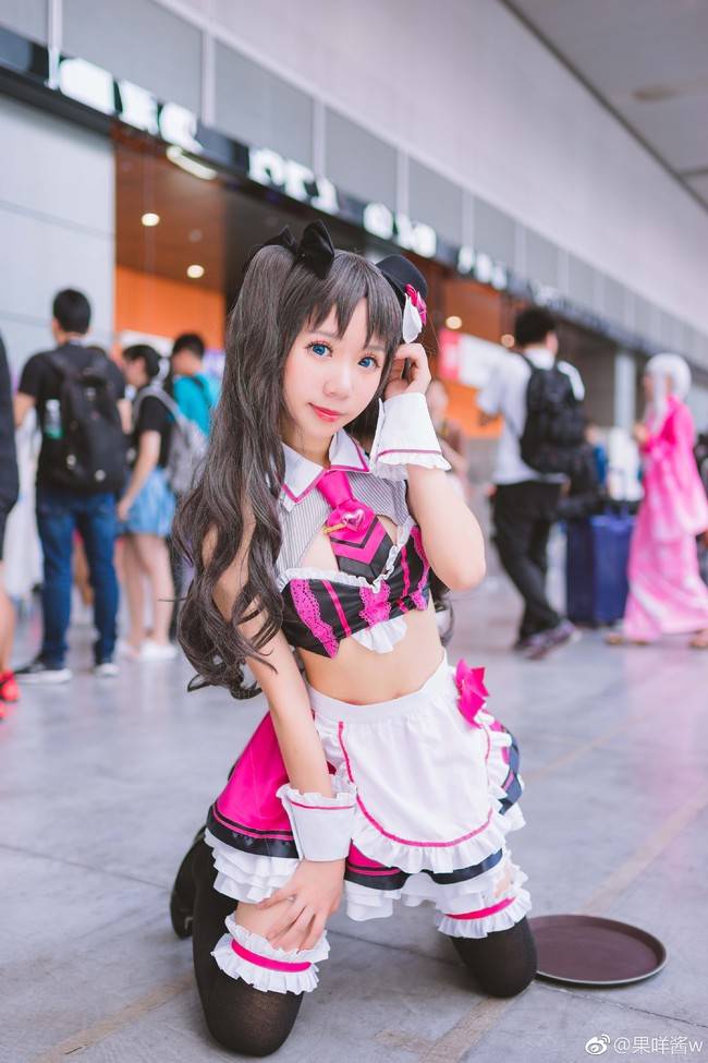 Cosplay福利/女仆远坂凛 场照