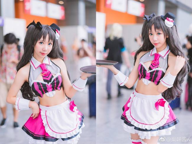 Cosplay福利/女仆远坂凛 场照