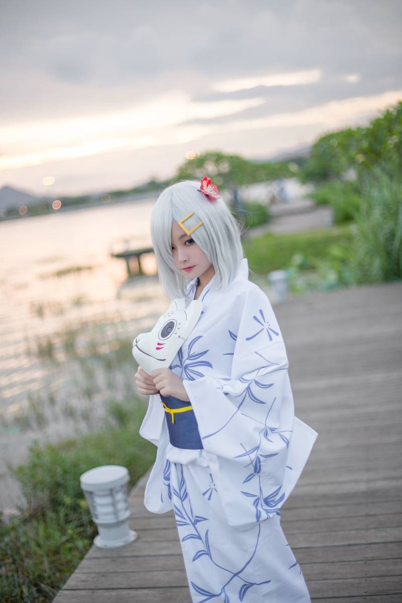 Cosplay福利/COS正片——舰娘滨风浴衣cosplay图片