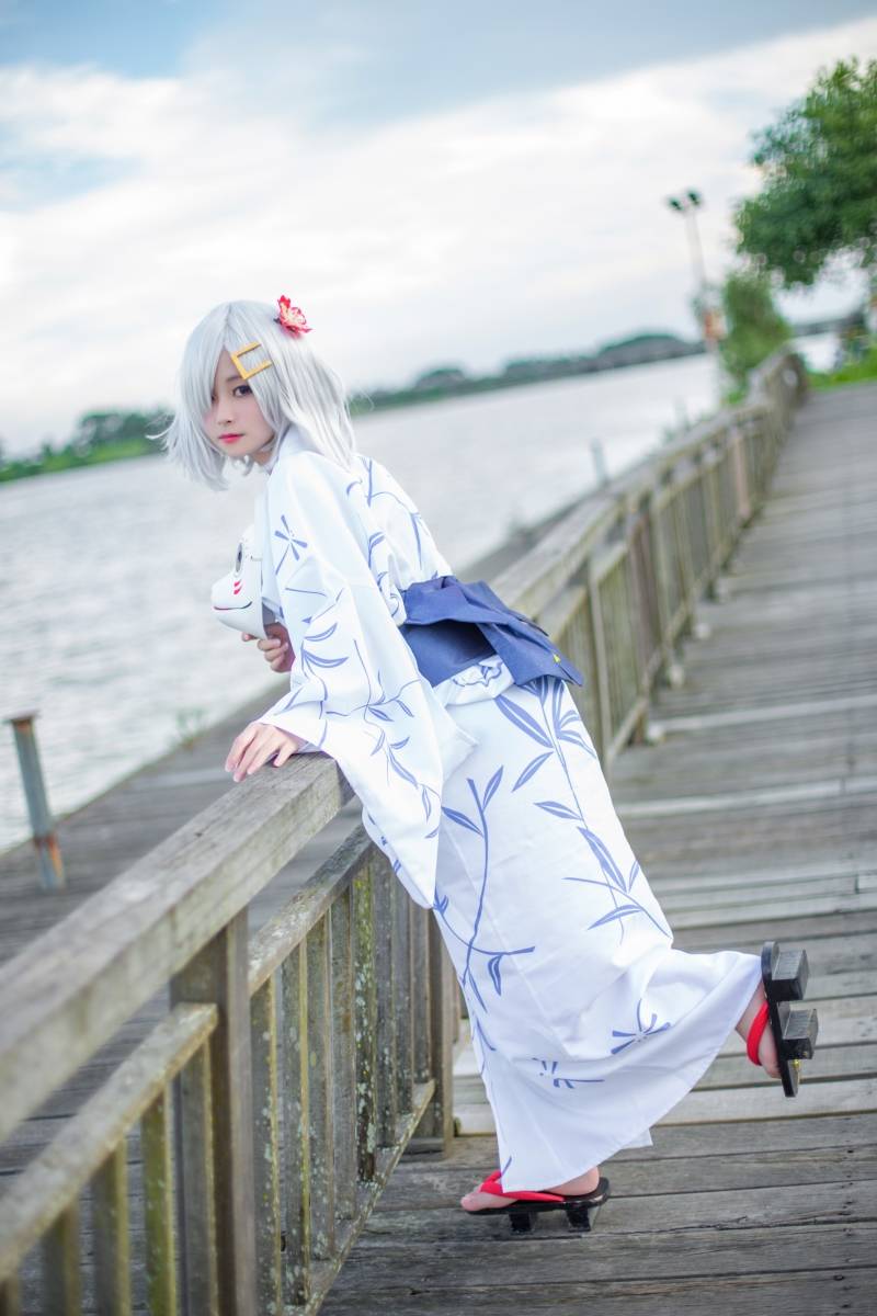 Cosplay福利/COS正片——舰娘滨风浴衣cosplay图片