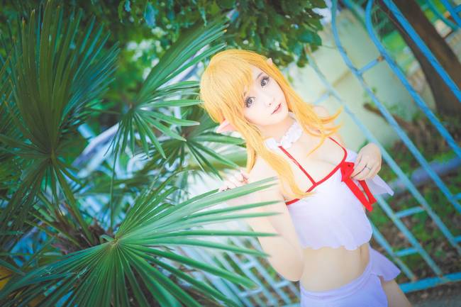 Cosplay福利/刀剑神域亚丝娜 性感美女泳装cosplay福利