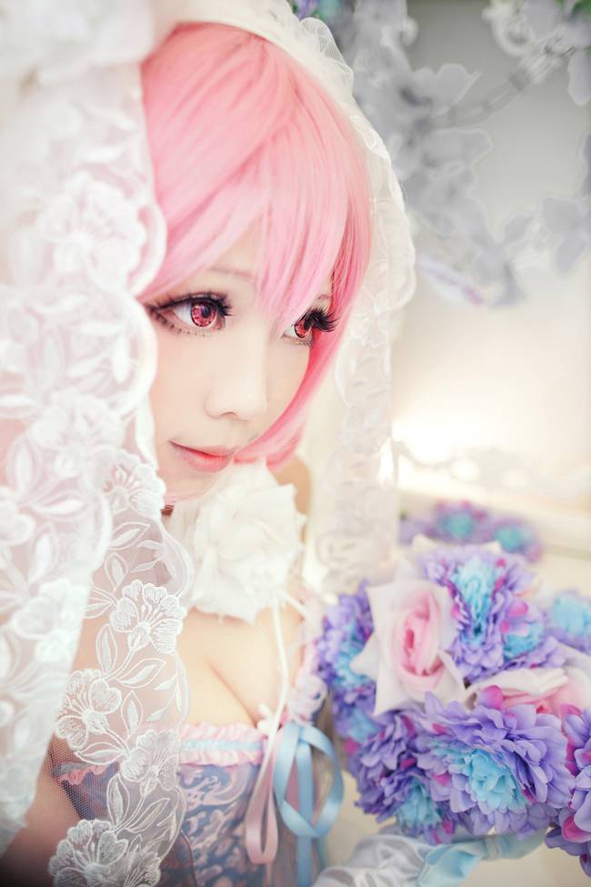 Cosplay福利/东方Project西行寺幽幽子 萝莉巨乳美腿cosplay福利