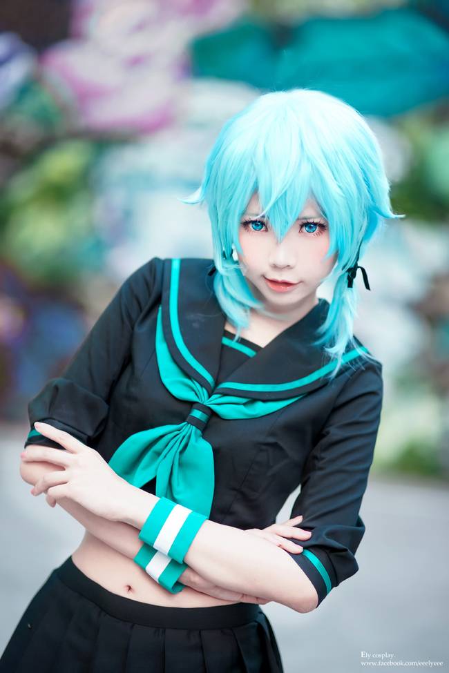 Cosplay福利/刀剑神域 朝田诗乃 萝莉和服少女 cosplay福利