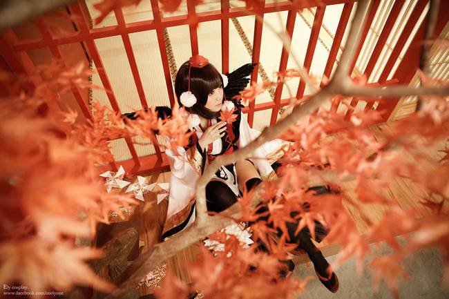 Cosplay福利/东方Project射命丸文 萝莉黑丝cosplay福利