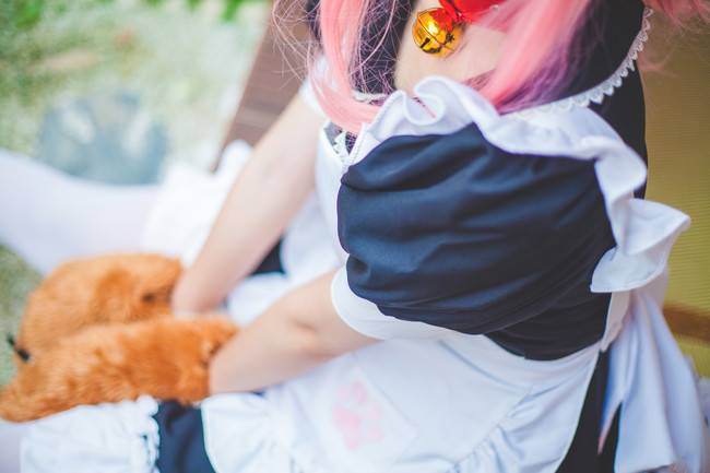 Cosplay福利/Fate/Grand Order 女仆装玉藻猫COSPLAY cn: catcat子 白丝绝对领域