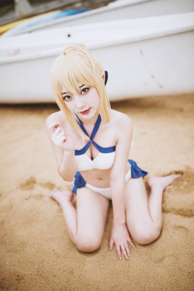 Cosplay福利/《留住夏天的脚步》Fate/GrandOrder saber COSPLAY美图欣赏 cn:桃墨