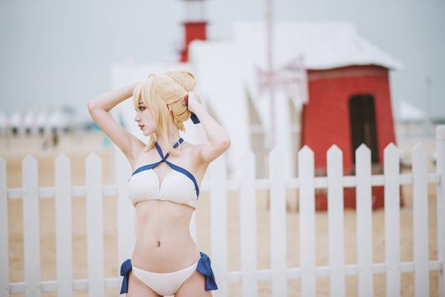 Cosplay福利/《留住夏天的脚步》Fate/GrandOrder saber COSPLAY美图欣赏 cn:桃墨