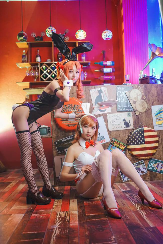 Cosplay福利/性感兔女郎 某科学的超电磁炮 御坂美琴COSPLAY美图欣赏 cn:雪瞳 白井黑子 cn:丸子