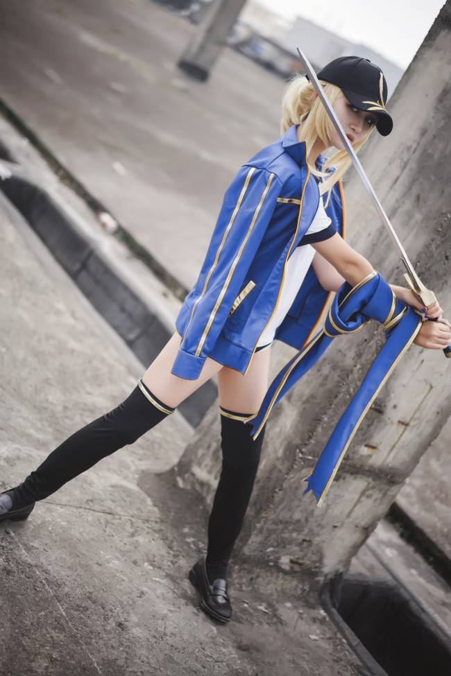 Cosplay福利/《不服就来战吧》迷之女主角X 绝对领域大腿根 cn:九弥修_弥酱