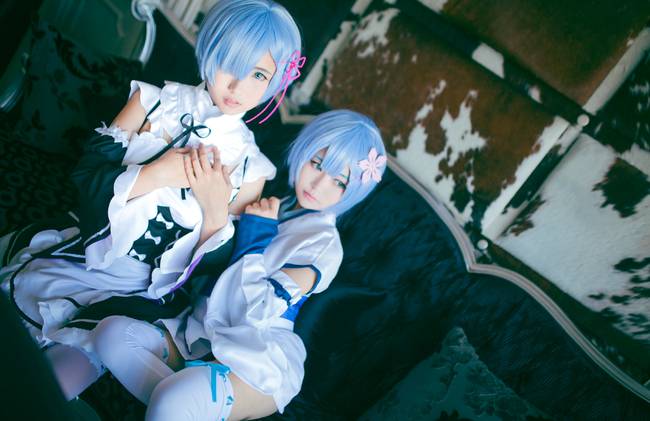 Cosplay福利/蕾姆cosplay萝莉女仆白丝福利