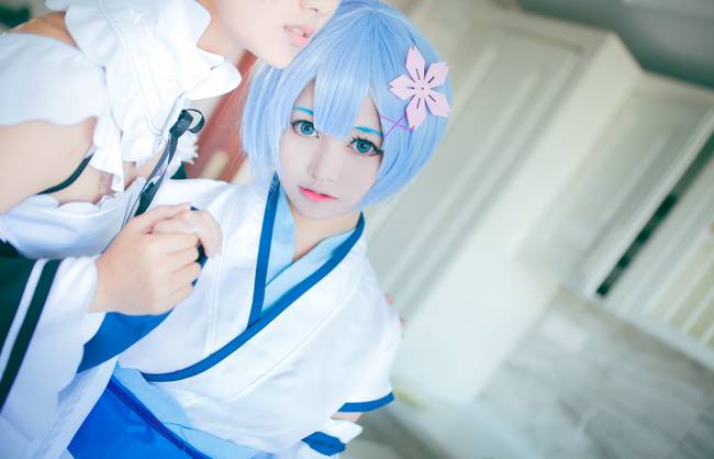 Cosplay福利/蕾姆cosplay萝莉女仆白丝福利