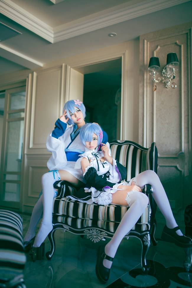 Cosplay福利/蕾姆cosplay萝莉女仆白丝福利