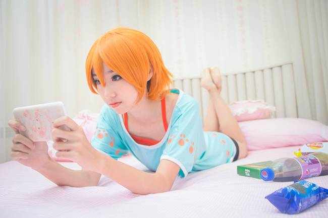 Cosplay福利/Love Live!星空凛 贫乳萝莉私房cosplay福利