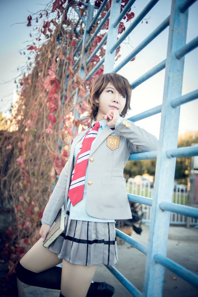 Cosplay福利/《迷离的目光离不开你》四月是你的谎言 小椿COSPLAY美图欣赏 cn:孤影喵