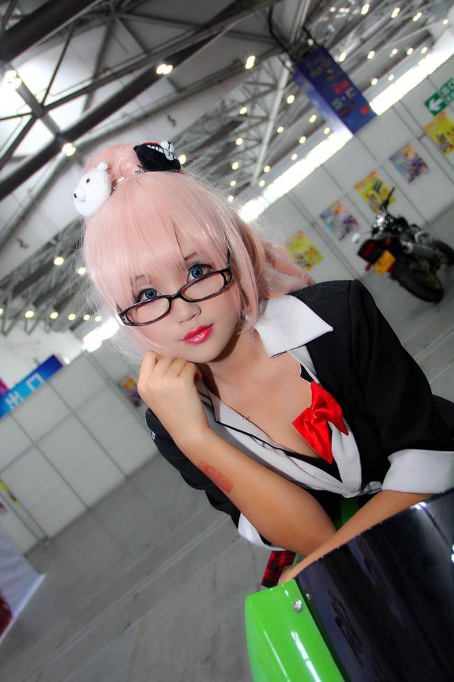 Cosplay福利/弹丸论破江之岛盾子 美女巨乳cosplay福利