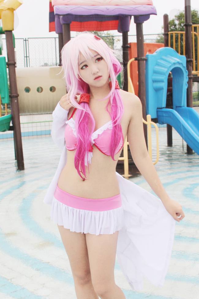 Cosplay福利/罪恶王冠楪祈 泳装写真美腿裸足