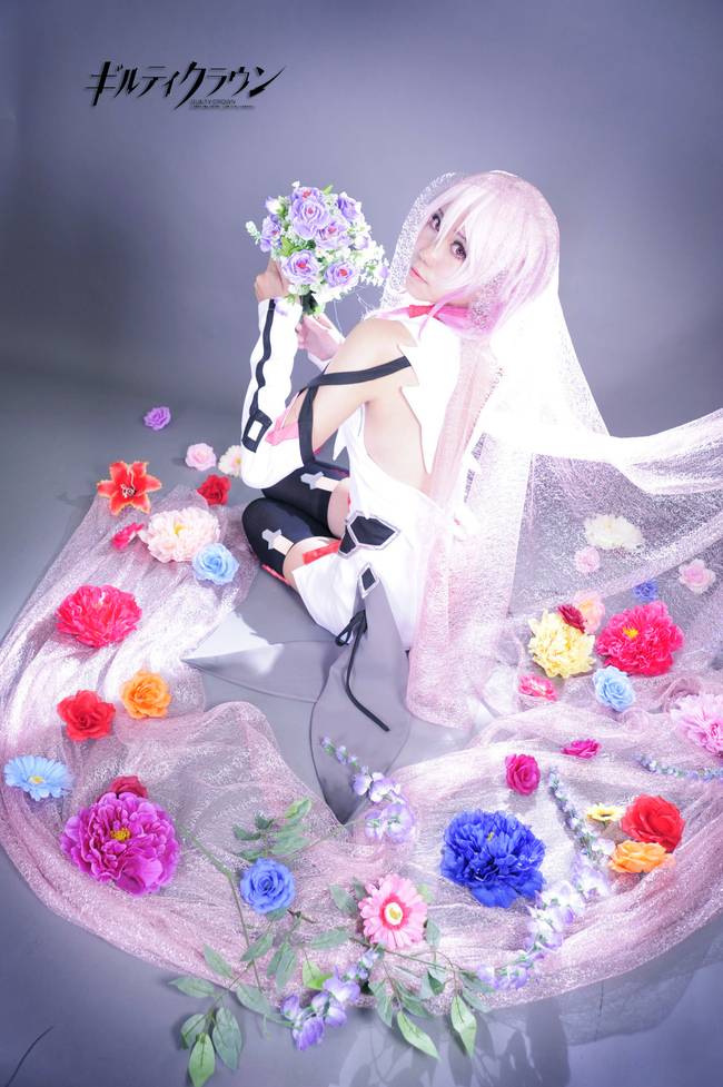 Cosplay福利/女神罪恶王冠楪祈 性感美腿黑丝cos福利图片