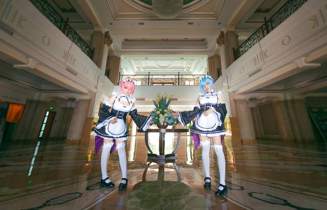 Cosplay福利/Re从零开始的异世界生活蕾姆 巨乳萝莉白丝美腿