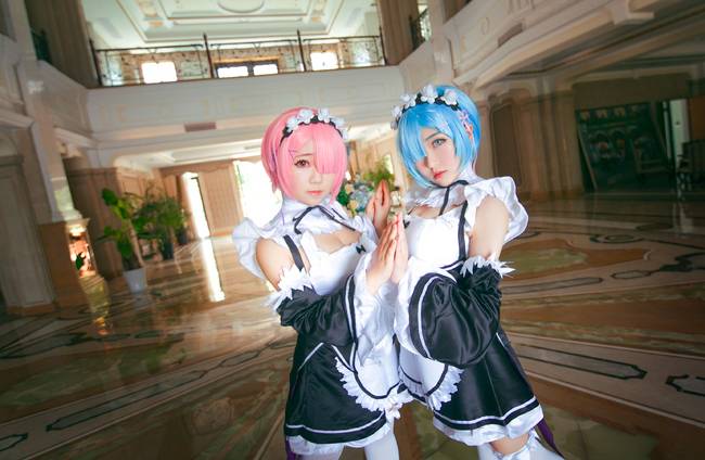 Cosplay福利/Re从零开始的异世界生活蕾姆 巨乳萝莉白丝美腿