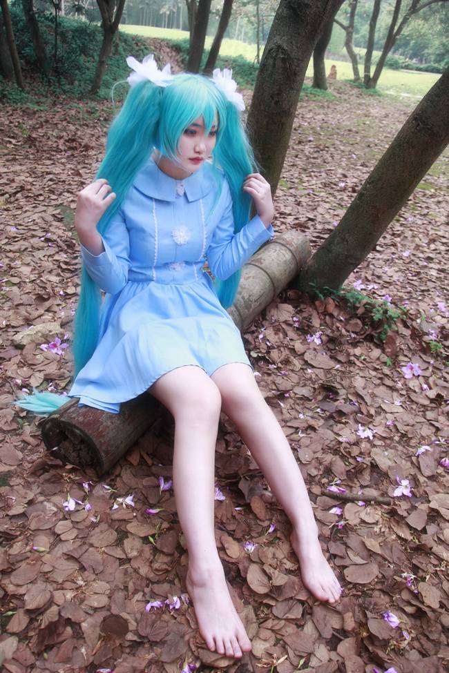 Cosplay福利/VOCALOID 初音未来 萝莉腿控cos福利