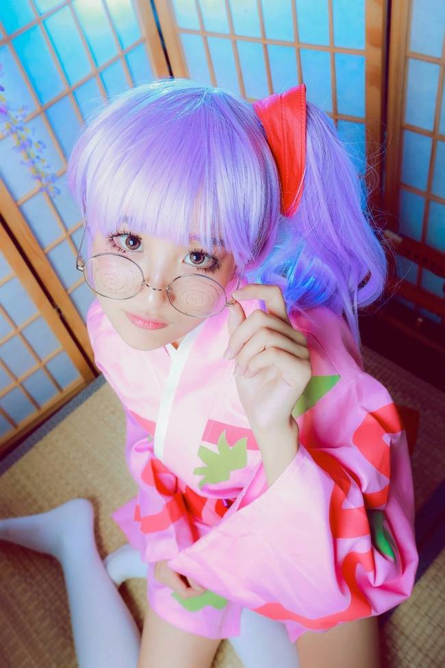 Cosplay福利/银魂猿飞菖蒲 白丝美腿cos福利图片 分趾丝袜