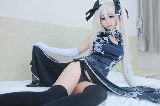 Cosplay福利/【腿控福利】缘之空春日野穹旗袍黑丝cos福利