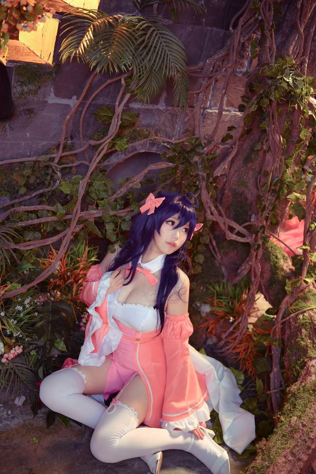 Cosplay福利/玉置亚子白丝美腿cos福利 巨乳美少女萝莉
