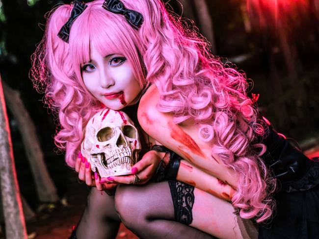 Cosplay福利/女王野性魅力 尸鬼清水惠 血腥cos