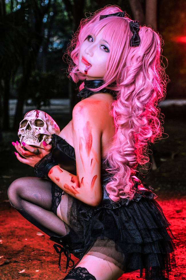 Cosplay福利/女王野性魅力 尸鬼清水惠 血腥cos