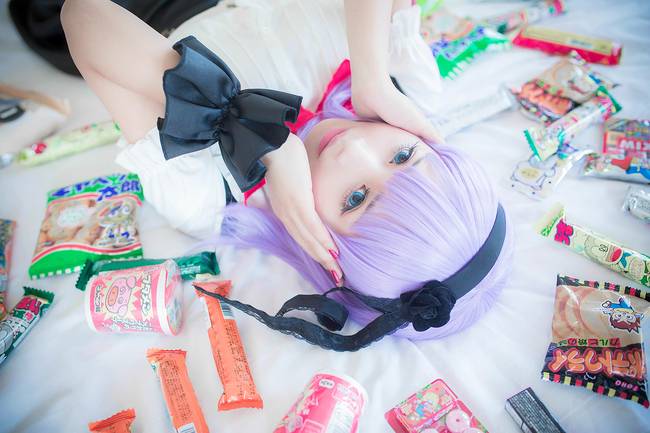 Cosplay福利/「粗点心战争」枝垂萤黑丝COS套图