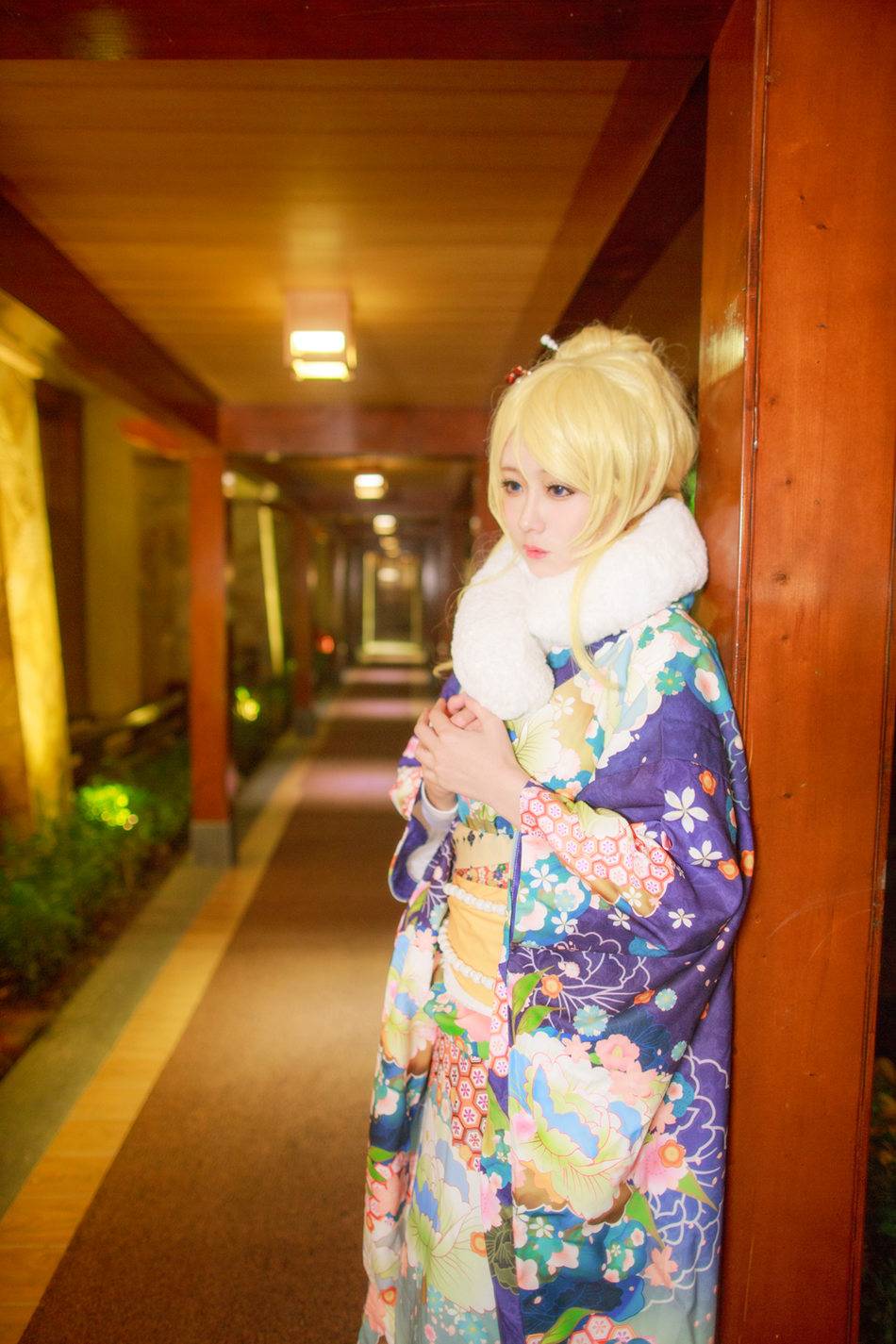 Cosplay福利/Love Live!绚濑绘里和服COS