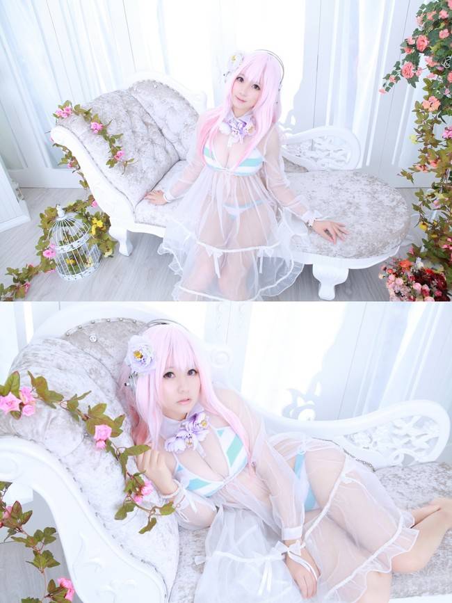 Cosplay福利/超级索尼子SUPER SONICO巨乳性感cos福利