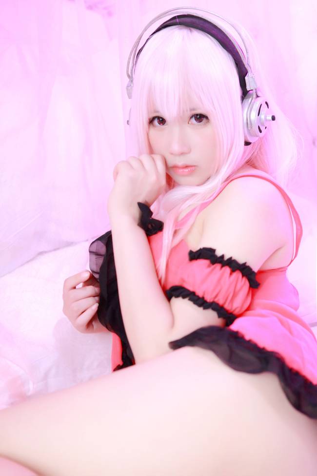 Cosplay福利/【裸足福利】超级索尼子SUPER SONICO性感睡衣cos福利