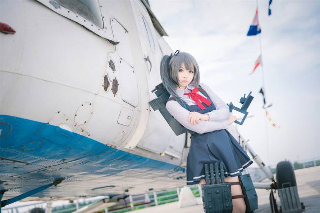 Cosplay福利/舰队Collection霞萝莉黑丝cos福利图片