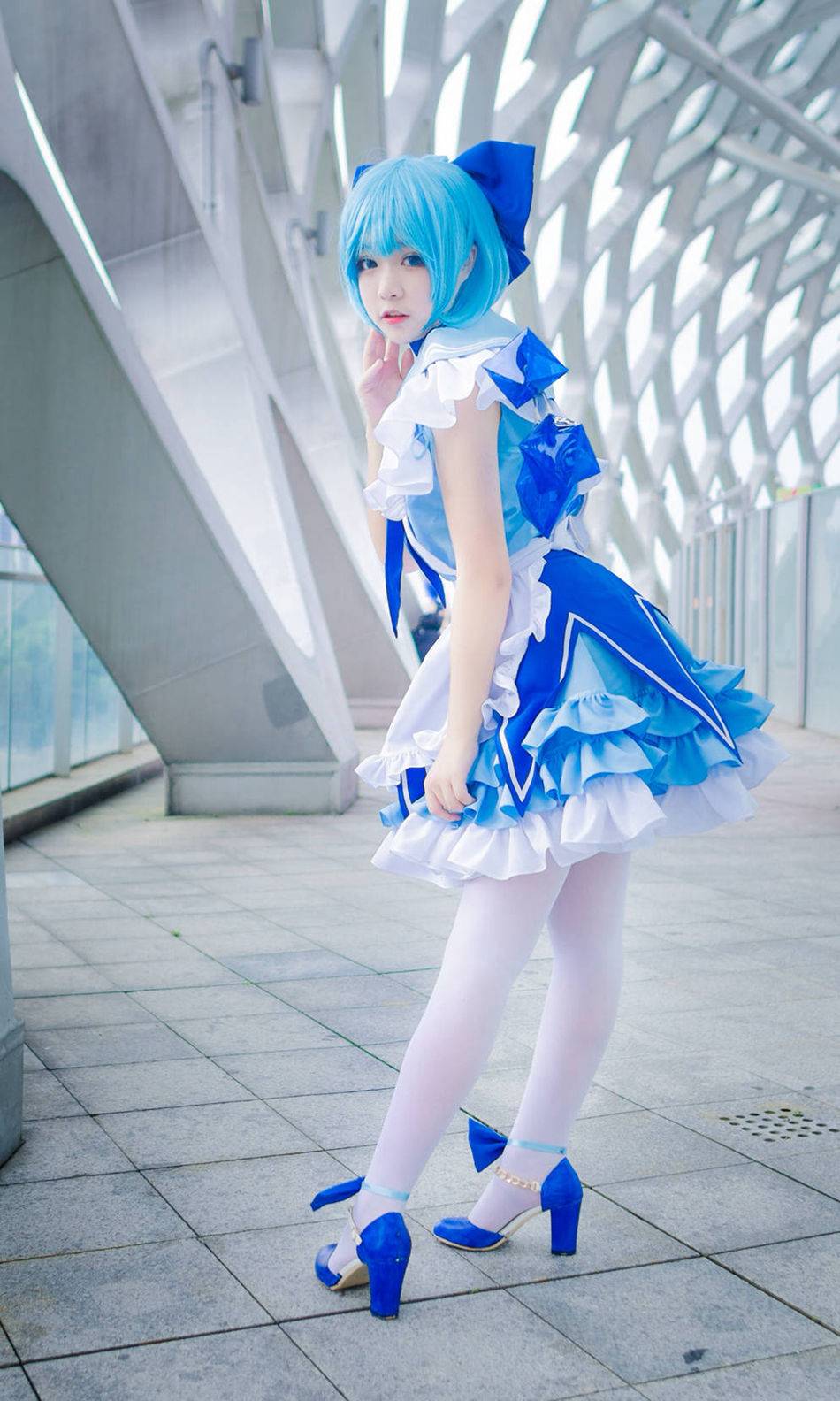 Cosplay福利/《罪恶王冠》楪祈白丝Cosplay图集