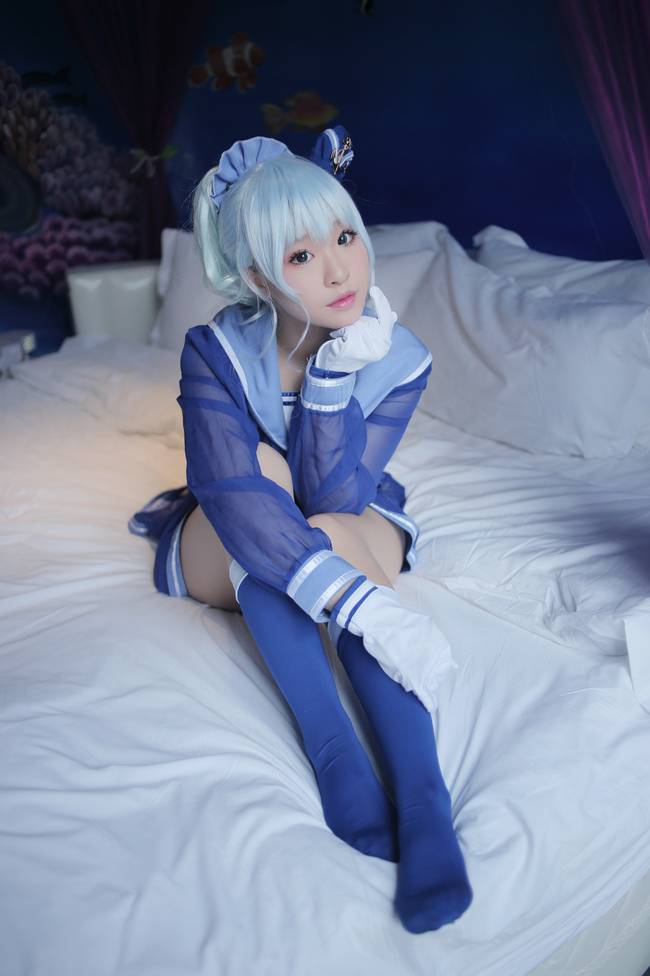 Cosplay福利/萌妹子COS战舰少女西格斯比 性感福利图片