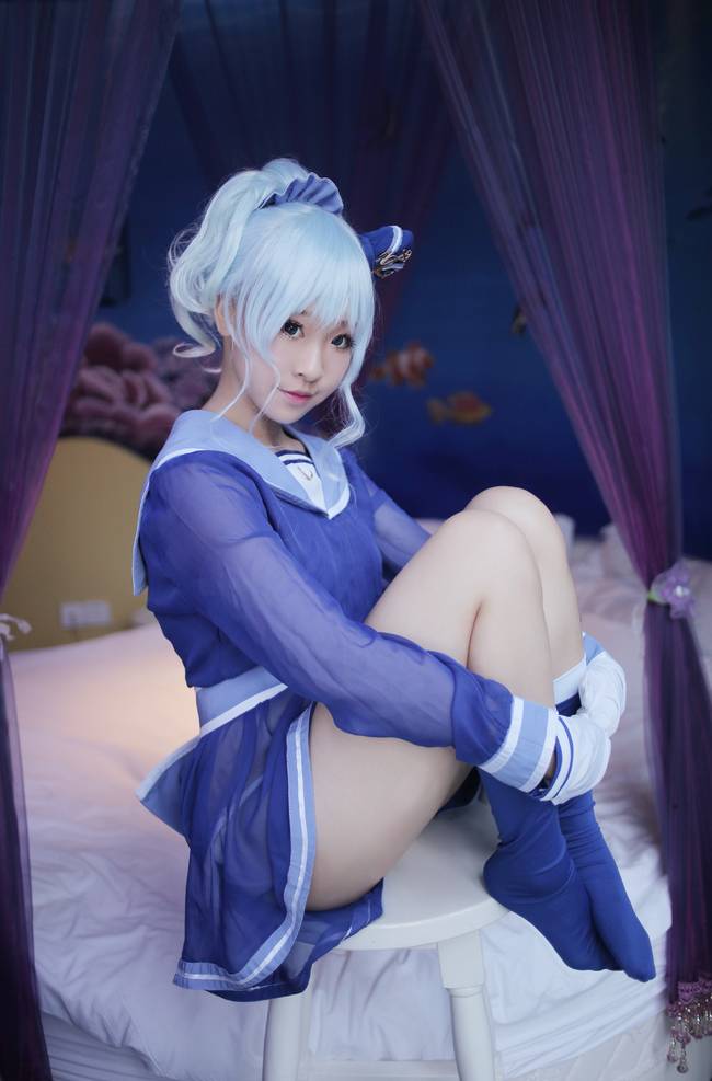 Cosplay福利/萌妹子COS战舰少女西格斯比 性感福利图片