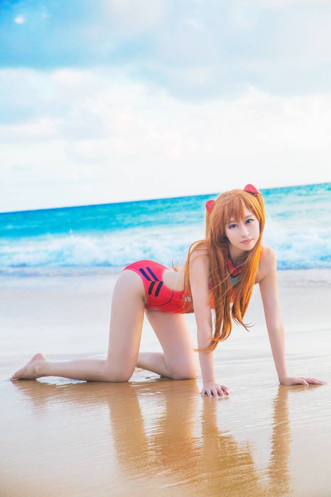 Cosplay福利/【腿控福利】新世纪福音战士 明日香 死库水白丝cos福利