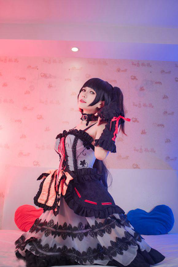 Cosplay福利/【COS正片】约会大作战——时崎狂三cos黑丝福利