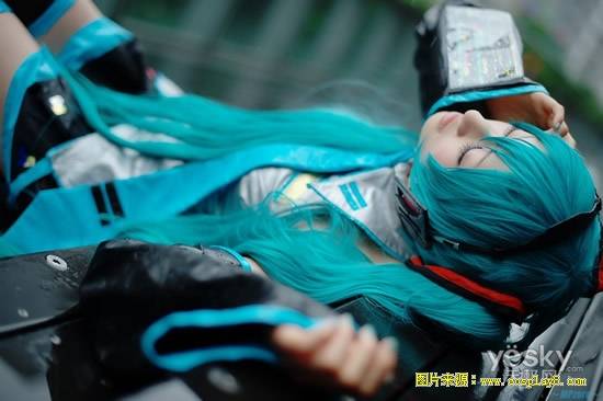 Cosplay福利/VOCALOID初音未来萝莉美腿黑丝cosplay