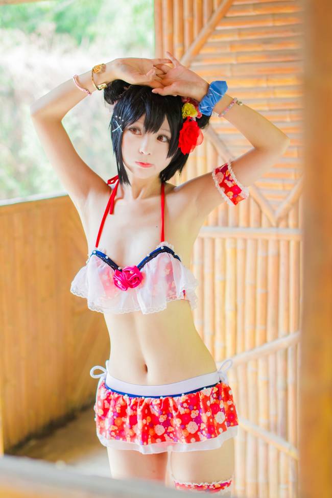 Cosplay福利/Love Live! 矢泽妮可泳装cosplay福利美图