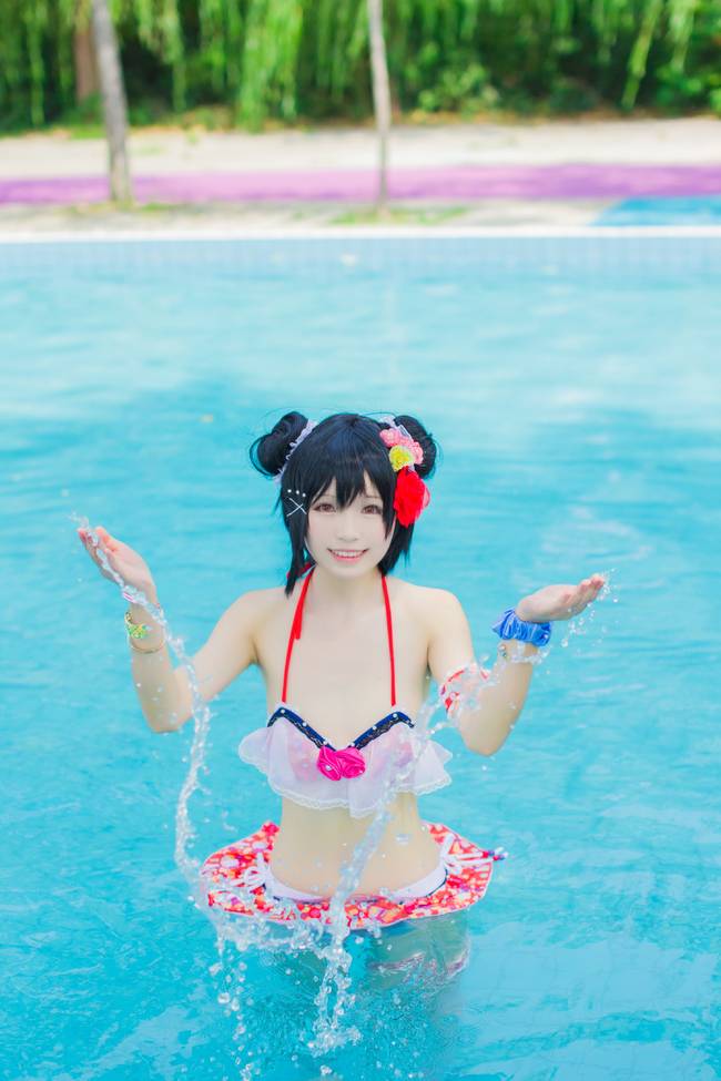 Cosplay福利/Love Live! 矢泽妮可泳装cosplay福利美图