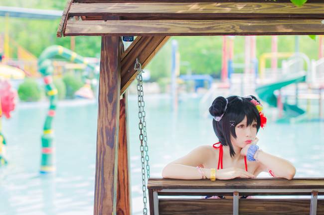 Cosplay福利/Love Live! 矢泽妮可泳装cosplay福利美图
