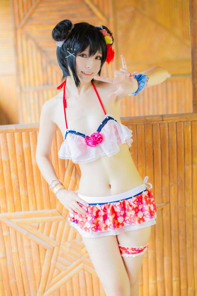 Cosplay福利/Love Live! 矢泽妮可泳装cosplay福利美图