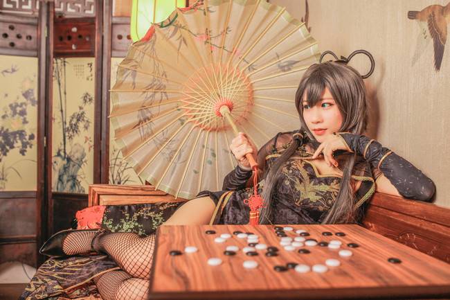 Cosplay福利/VOCALOID洛天依黑丝网袜cosplay福利