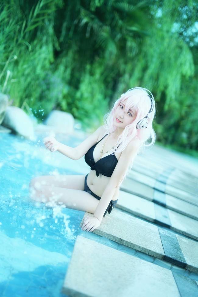 Cosplay福利/超级索尼子SUPER SONICO泳装性感COS福利