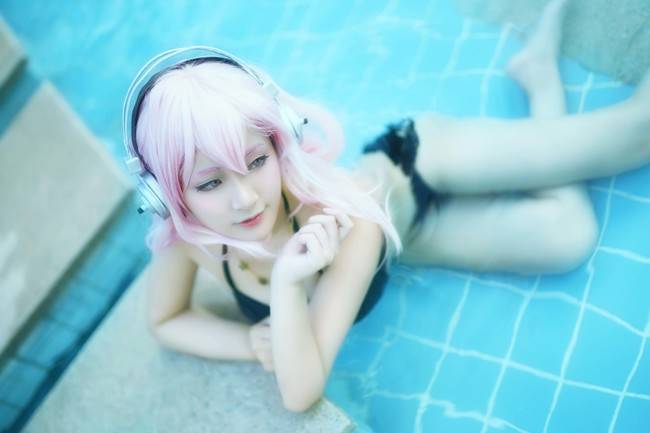 Cosplay福利/超级索尼子SUPER SONICO泳装性感COS福利