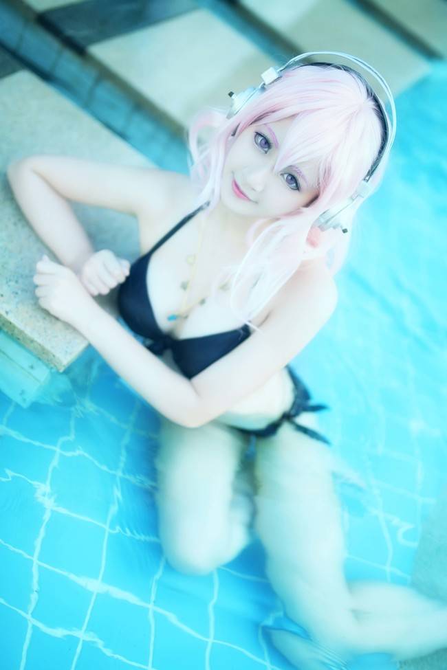 Cosplay福利/超级索尼子SUPER SONICO泳装性感COS福利