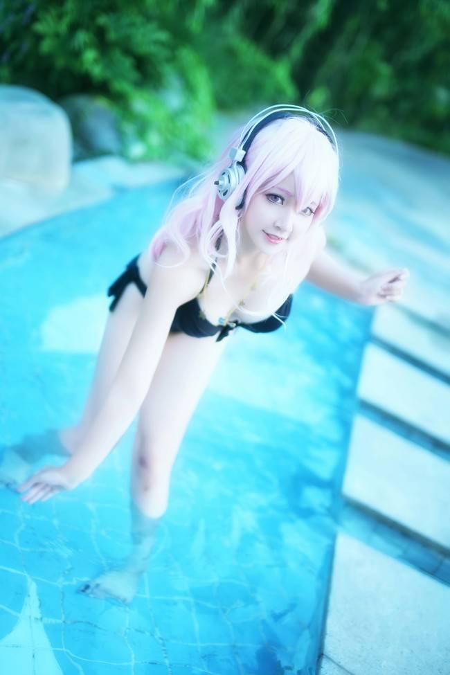 Cosplay福利/超级索尼子SUPER SONICO泳装性感COS福利